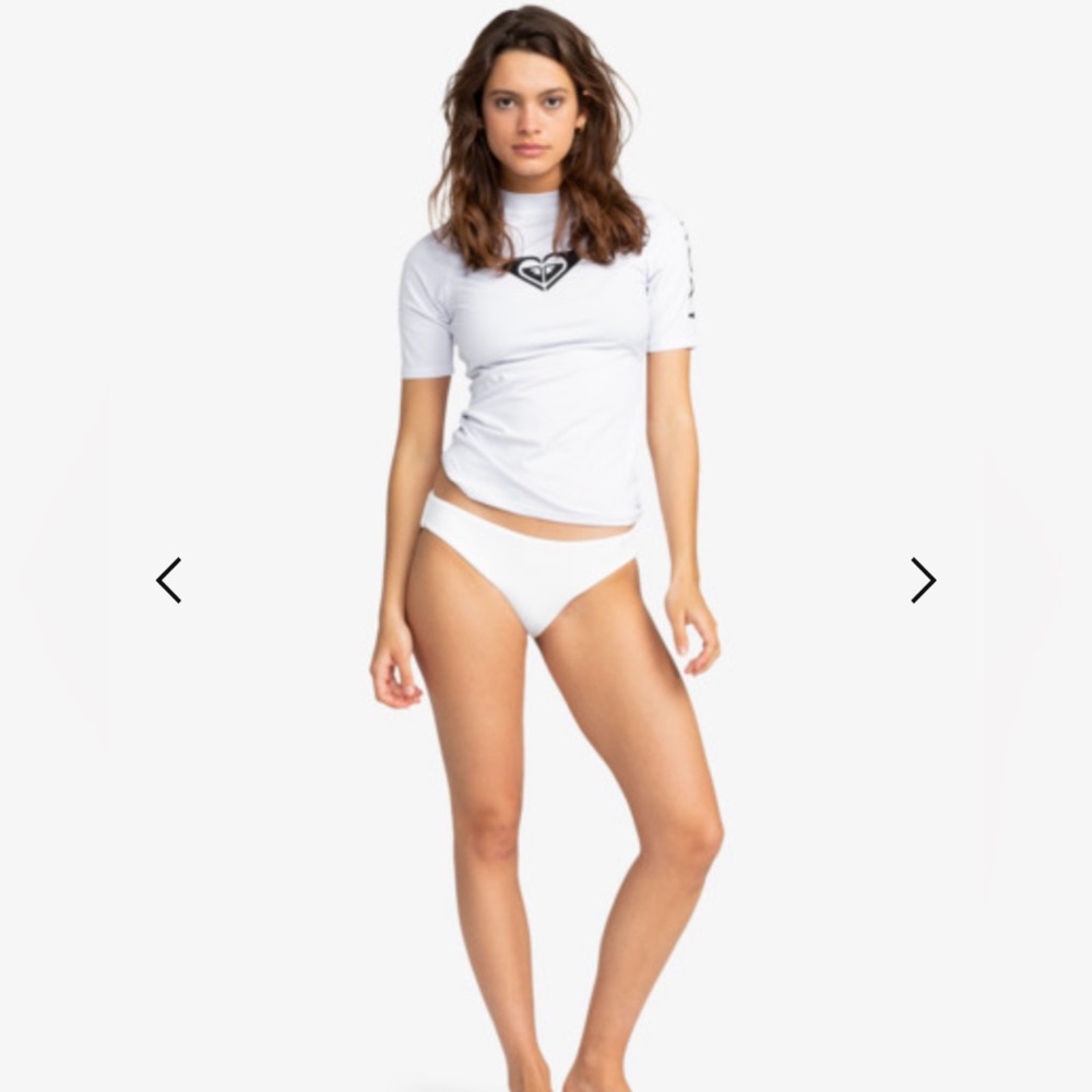 NWT Roxy UPF+ 50 White Rash Guard - Picture 3 of 11